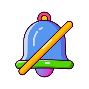 Mute Notification, Silent, Alert, Disable, Vibration, icon