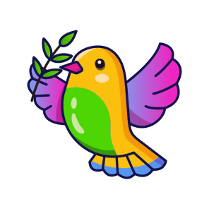 Peace Bird, Flying, Creature, Nature, Pigeon icon