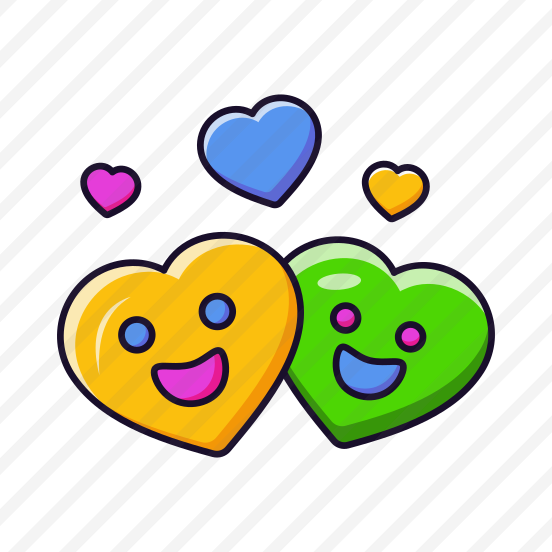 Smiling Hearts, Happy, Emotions, Reaction, Cute preview