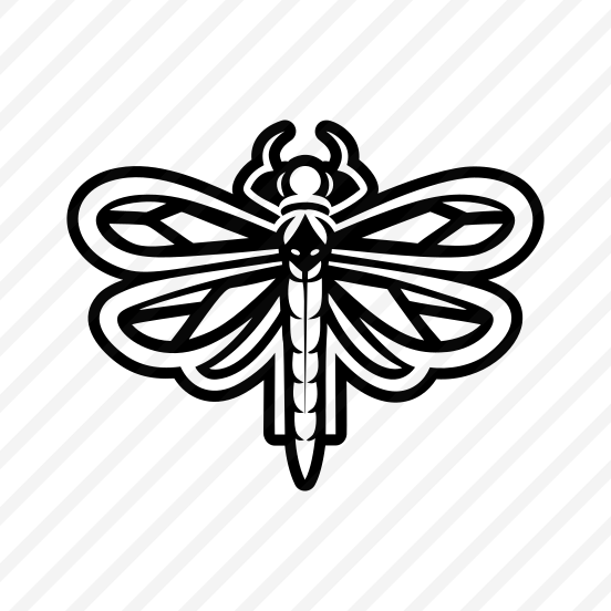 Darner Logo, Nature, Creature, Specie, Dragonfly,icons preview