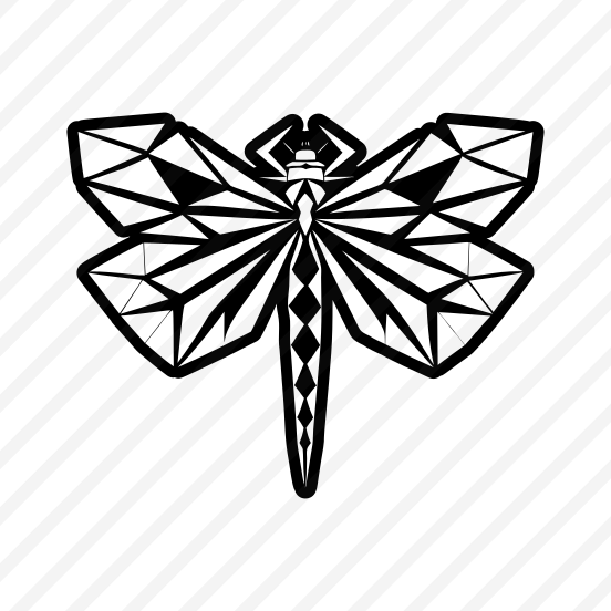 Darner Logo, Nature, Creature, Specie, Dragonfly,simple Icon preview