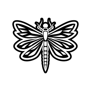 Darner Logo, Nature, Creature, Specie, Dragonfly,vector icon