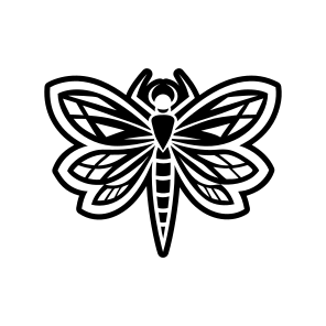 Dragonfly Logo, Nature, Creature, Specie, Darner,flat icon