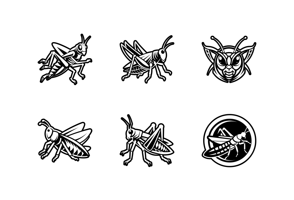 Grasshopper Logo Art Set Large Set Preview