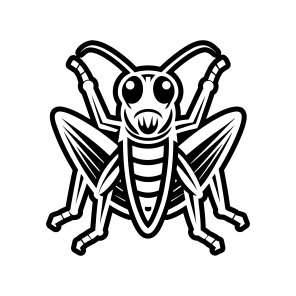 Caelifera Logo, Nature, Creature, Specie, Insect,simple Icon icon