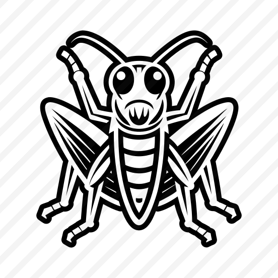 Caelifera Logo, Nature, Creature, Specie, Insect,simple Icon preview