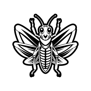Caelifera Symbol, Nature, Creature, Specie, Insect,flat icon