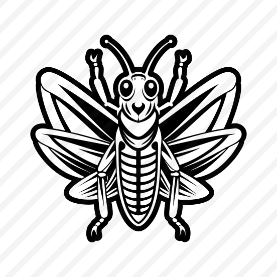 Caelifera Symbol, Nature, Creature, Specie, Insect,flat preview