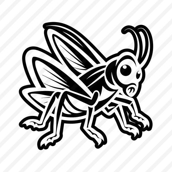 Grasshopper Logo, Nature, Creature, Specie, Insect,icons preview