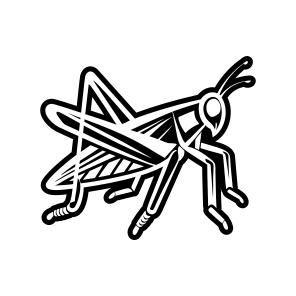 Grasshopper Symbol, Nature, Creature, Specie, Insect,flat icon