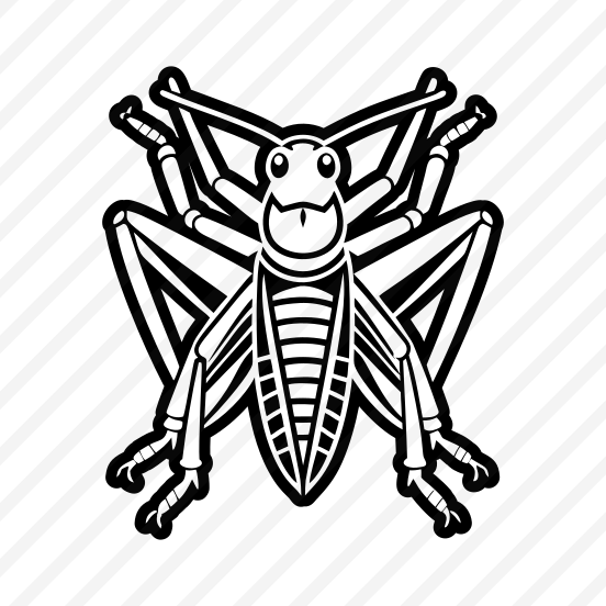 Grasshopper Symbol, Nature, Creature, Specie, Insect,simple Icon preview