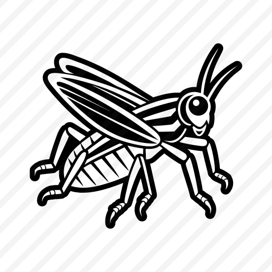 Orthoptera Logo, Nature, Creature, Specie, Insect,simple Icon preview