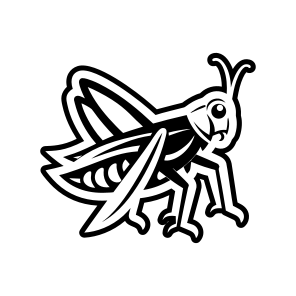 Orthoptera Logo, Nature, Creature, Specie, Insect,vector icon