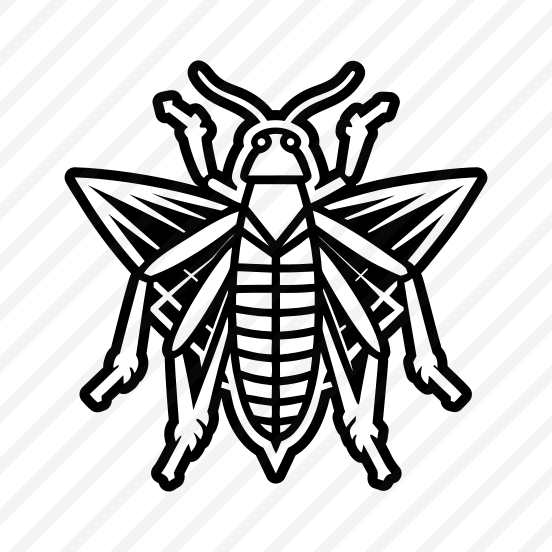 Orthoptera Symbol, Nature, Creature, Specie, Insect,icons preview