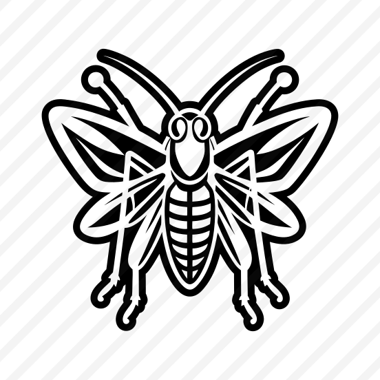 Orthoptera Symbol, Nature, Creature, Specie, Insect,simple Icon preview