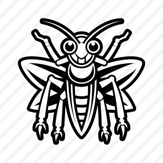 Orthoptera Symbol, Nature, Creature, Specie, Insect,vector preview