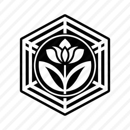 Floral Symbol, Nature, Flower, Foliage, Botanical,,simple Icon preview
