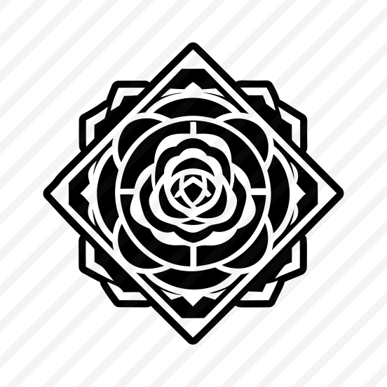 Floral Symbol, Nature, Flower, Foliage, Botanical,,vector preview