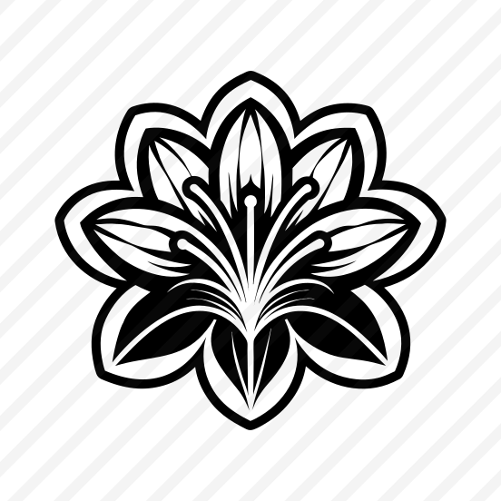 Flower Symbol, Nature, Flower, Foliage, Botanical,,icons preview