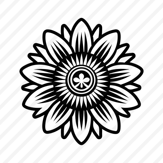 Lily Symbol, Nature, Flower, Foliage, Botanical,,flat preview