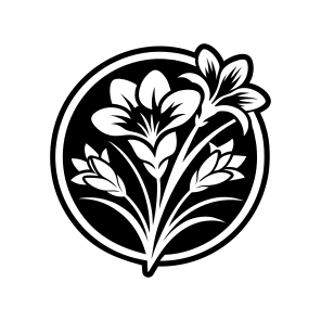 Lily Symbol, Nature, Flower, Foliage, Botanical,,icons icon