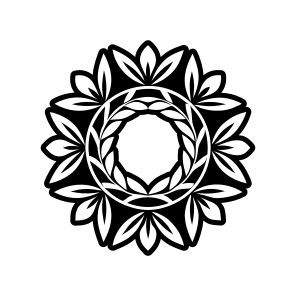 Lily Symbol, Nature, Flower, Foliage, Botanical,,vector icon