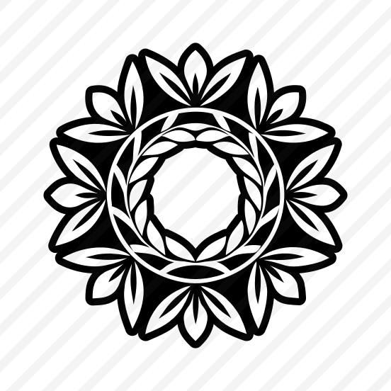 Lily Symbol, Nature, Flower, Foliage, Botanical,,vector preview