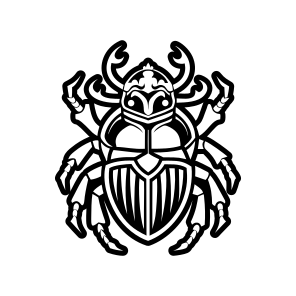 Beetle, Insect Mascot, Weevil, Bug, Creature,vector icon