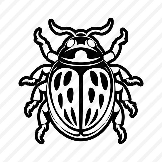 Beetle Mascot, Weevil, Bug, Insect, Creature,flat preview