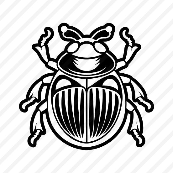 Beetle Symbol, Weevil, Bug, Insect, Creature,simple Icon preview