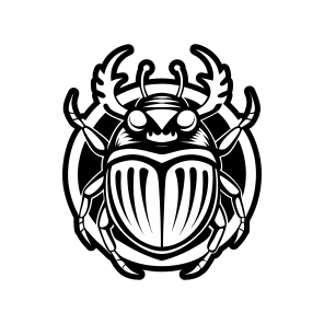 Bug Logo, Beetle, Weevil, Insect, Creature,vector icon
