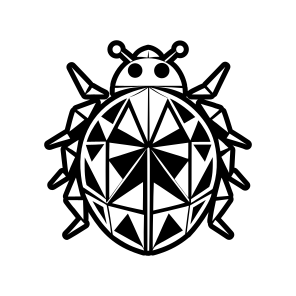 Coleoptera Logo, Nature, Creature, Specie, Insect,flat icon