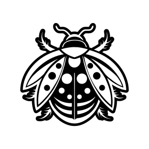 Ladybird Logo, Nature, Creature, Specie, Insect,flat icon