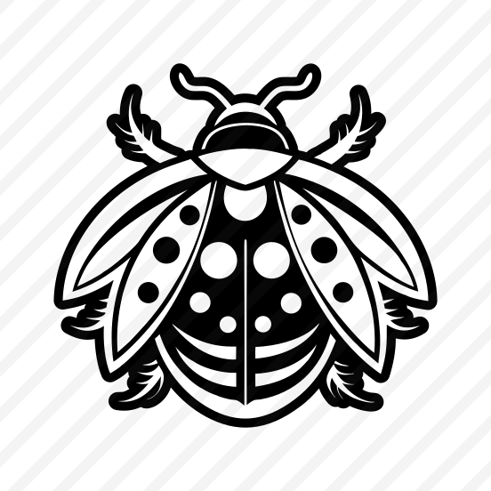 Ladybird Logo, Nature, Creature, Specie, Insect,flat preview