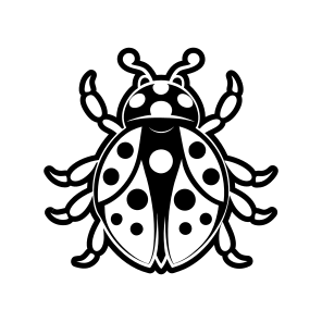 Ladybird, Nature, Creature, Specie, Insect,flat icon