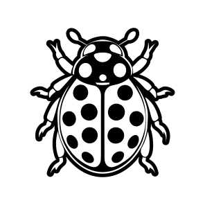 Ladybird Symbol, Nature, Creature, Specie, Insect,simple Icon icon