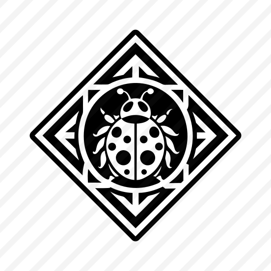 Ladybug Logo, Nature, Creature, Specie, Insect,flat preview