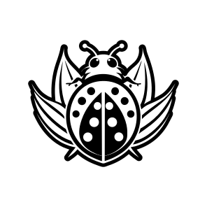 Ladybug Logo, Nature, Creature, Specie, Insect,simple Icon icon