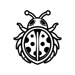 Ladybug Symbol, Nature, Creature, Specie, Insect,vector icon
