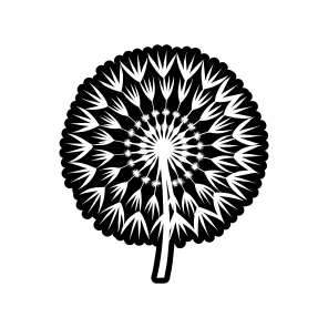 Blow Ball, Nature, Pissenlit, Flower, Dandelion,,flat icon
