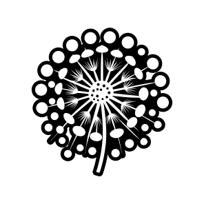Dandelion Flower, Nature, Pissenlit, Flower, Plant,,flat icon