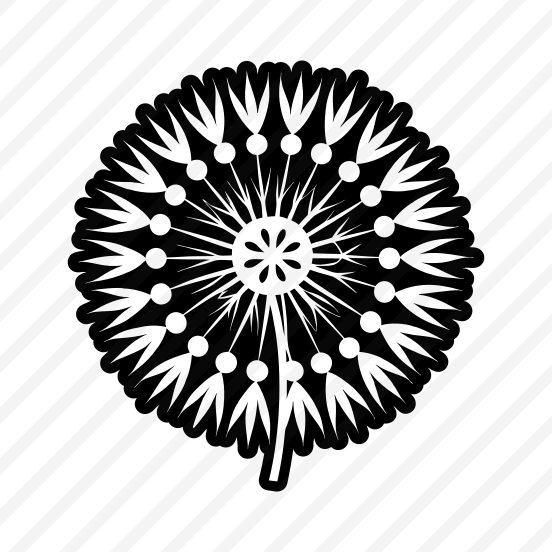Dandelion Logo, Nature, Pissenlit, Flower, Plant,,flat preview