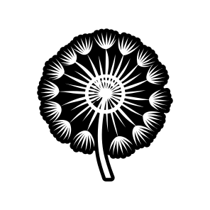Dandelion Logo, Nature, Pissenlit, Flower, Plant,,simple Icon icon