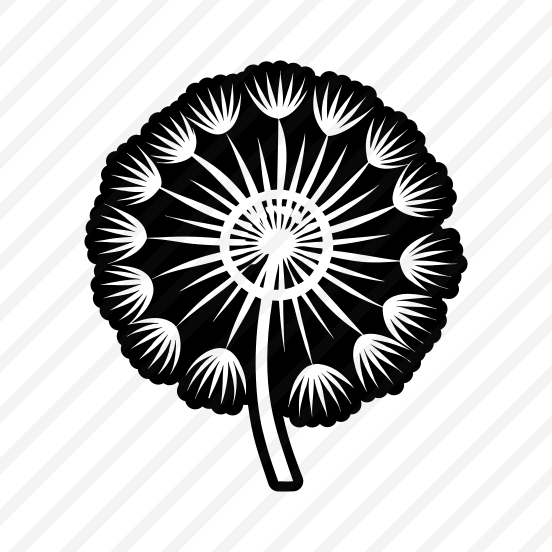 Dandelion Logo, Nature, Pissenlit, Flower, Plant,,simple Icon preview