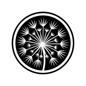 Dandelion Logo, Nature, Pissenlit, Flower, Plant,,vector icon