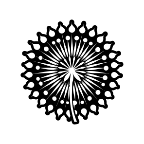 Dandelion Symbol, Nature, Pissenlit, Flower, Plant,,flat icon