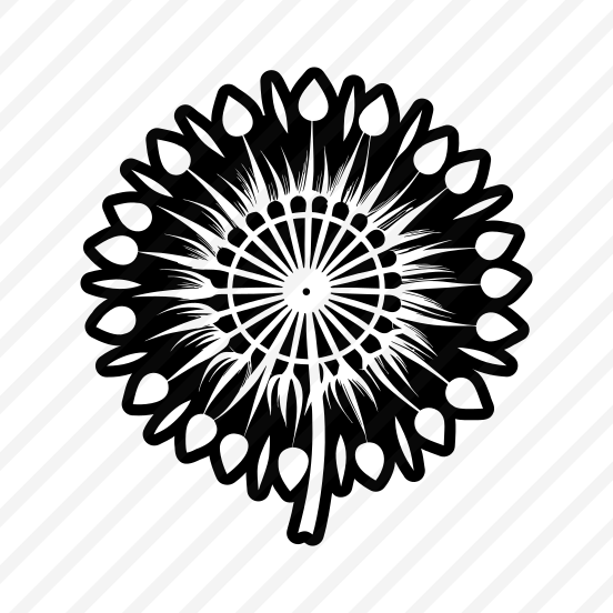 Dandelion Symbol, Nature, Pissenlit, Flower, Plant,,icons preview