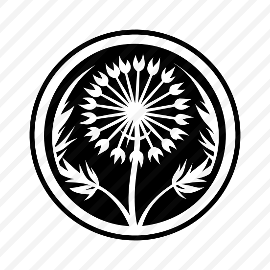 Dandelion Symbol, Nature, Pissenlit, Flower, Plant,,vector preview