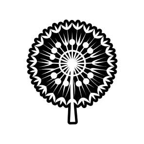 Flower Logo, Nature, Pissenlit, Flower, Dandelion, icon