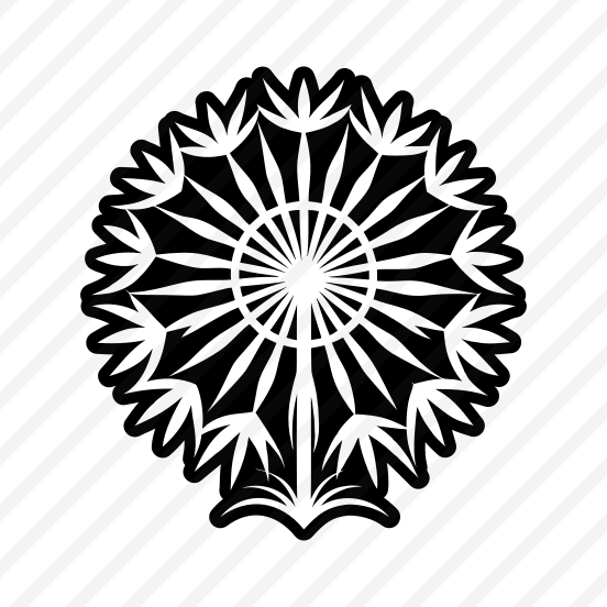 Flower Logo, Nature, Pissenlit, Flower, Dandelion,,vector preview